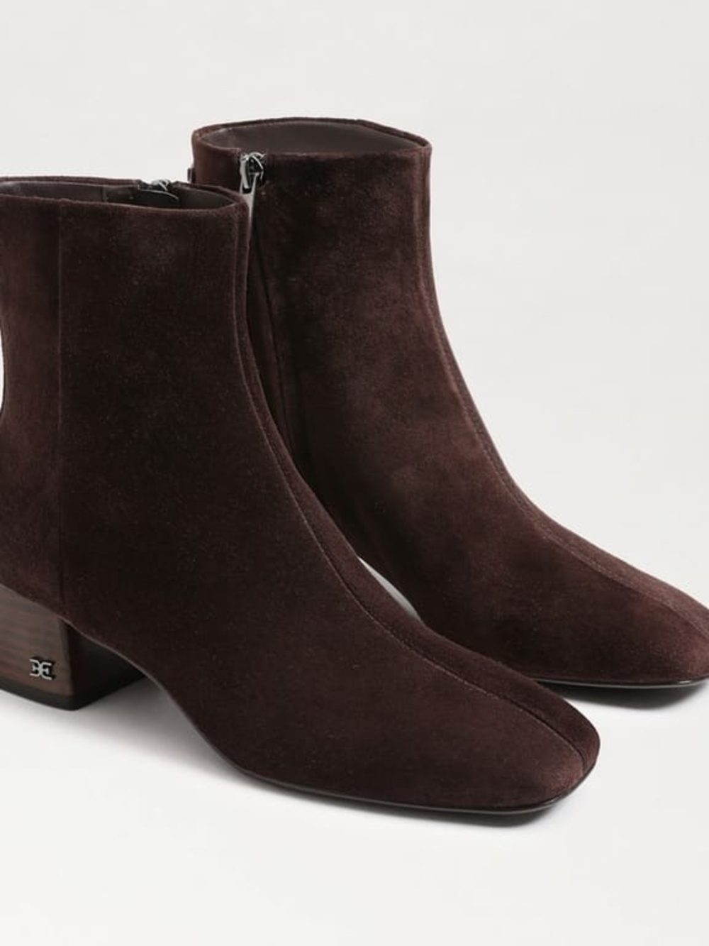 Sam Edelman Dark Brown Suede Ankle Booties 6.5 Or 10 M